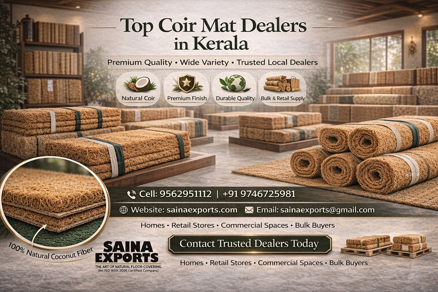 Coconut Coir Mat Products Exporter from India
